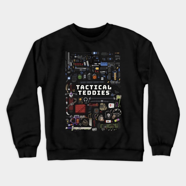 Tactical Teddies ® flat lay Crewneck Sweatshirt by hiwez